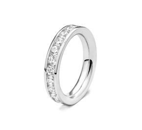 White Gold Wedding Ring with Brilliant Cut Diamonds