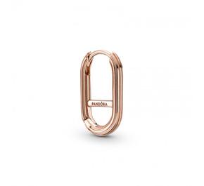 Single Hoop Link Earring Rose Gold