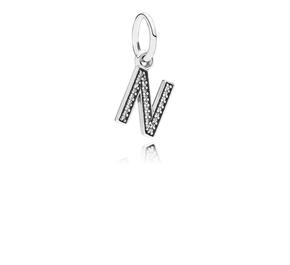 Pendente Pandora Em Prata Letra "N"