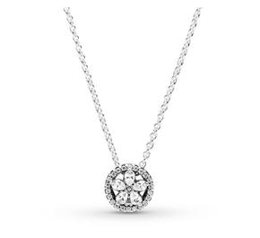 Sparkling Snowflake Collier Necklace