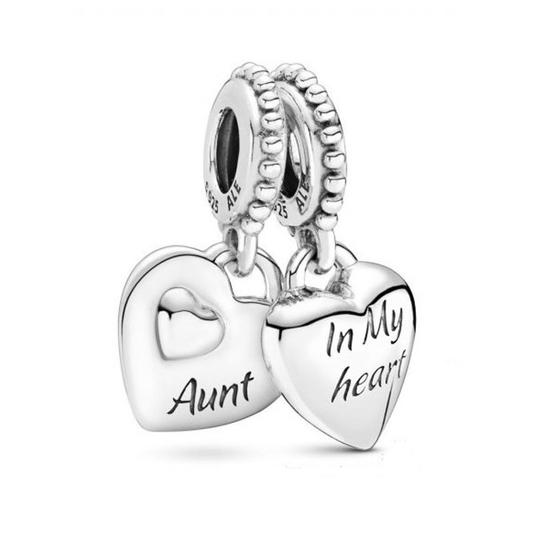 Pandora Conta Pendente Duplo Tia & Sobrinha - vista frontal 799188C00