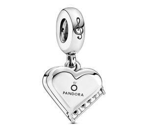 Grand Piano Heart Dangle Charm 3,9g