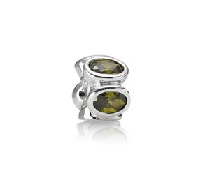 Retired Green Oval Lights Charm