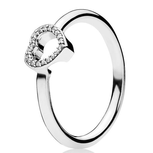 Pandora ANEL AG C/ZIRC PUZZLE HRT 1,2g - vista frontal 196549CZ-56