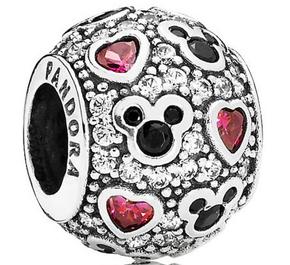 Pandora Conta Disney Sparkling Mickey & Hearts
