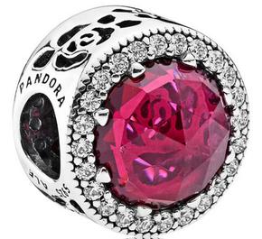 Pandora Conta Botão Disney Belle's Radiant Rose