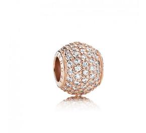 Conta Rose Pavé