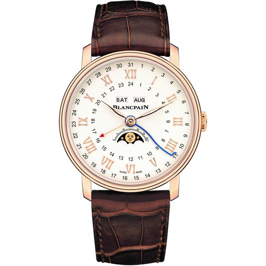 Blancpain Villeret Fases da Lua Calendário Completo GMT 6676-3642-55A