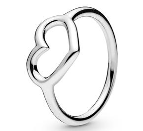 Anel Ag Poli Open Heart 2,1G