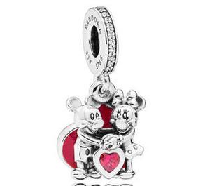 Conta Pendente Love Mickey e Minnie Disney