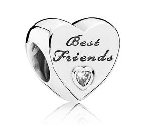 Conta Pandora Ag C/Zirc Best Friend 3,7G