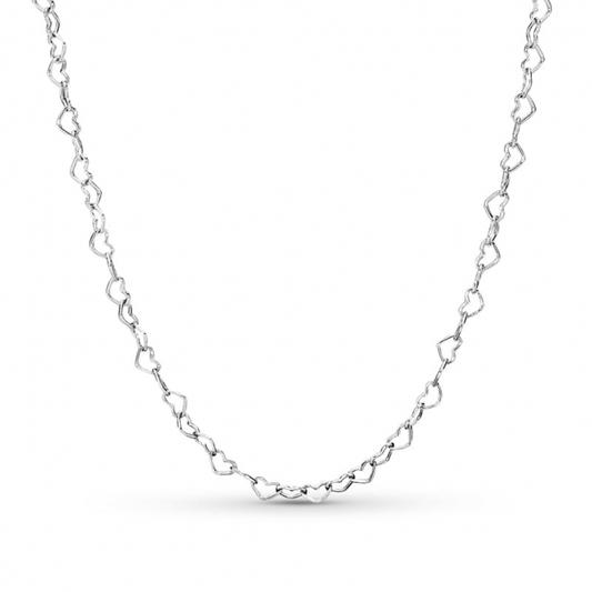 Pandora Colar Pandora Joined Hearts - vista frontal 397961-60