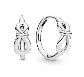 Infinity Knot Hoop Earrings