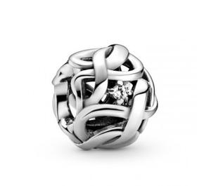 Openwork Woven Infinity Charm