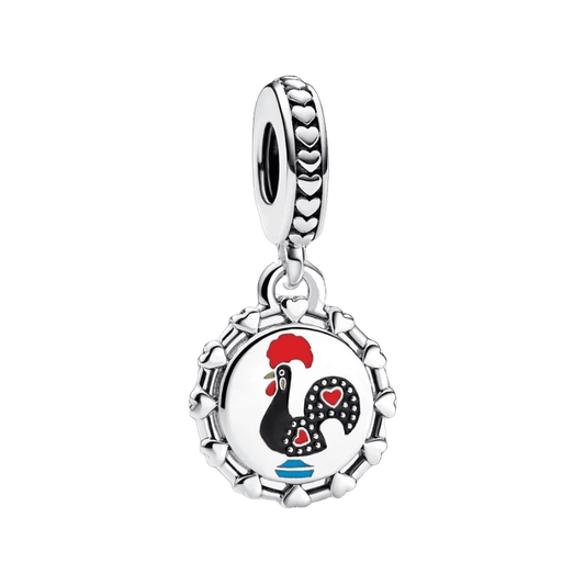 Pandora Conta Pendente Galo de Portugal - vista frontal 792275C00_E006