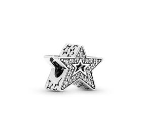 Sparkling Asymmetric Star Charm