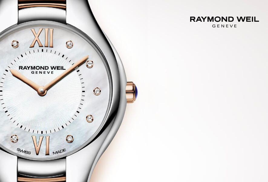 RAYMOND WEIL é uma Maison relojoeira suíça fundada em 1976. Mantendo uma gestão familiar e independente, a marca tem como inspiração a Música e a Arte, que se posicionam na génese do processo de produção dos seus relógios “Swiss Made”.
